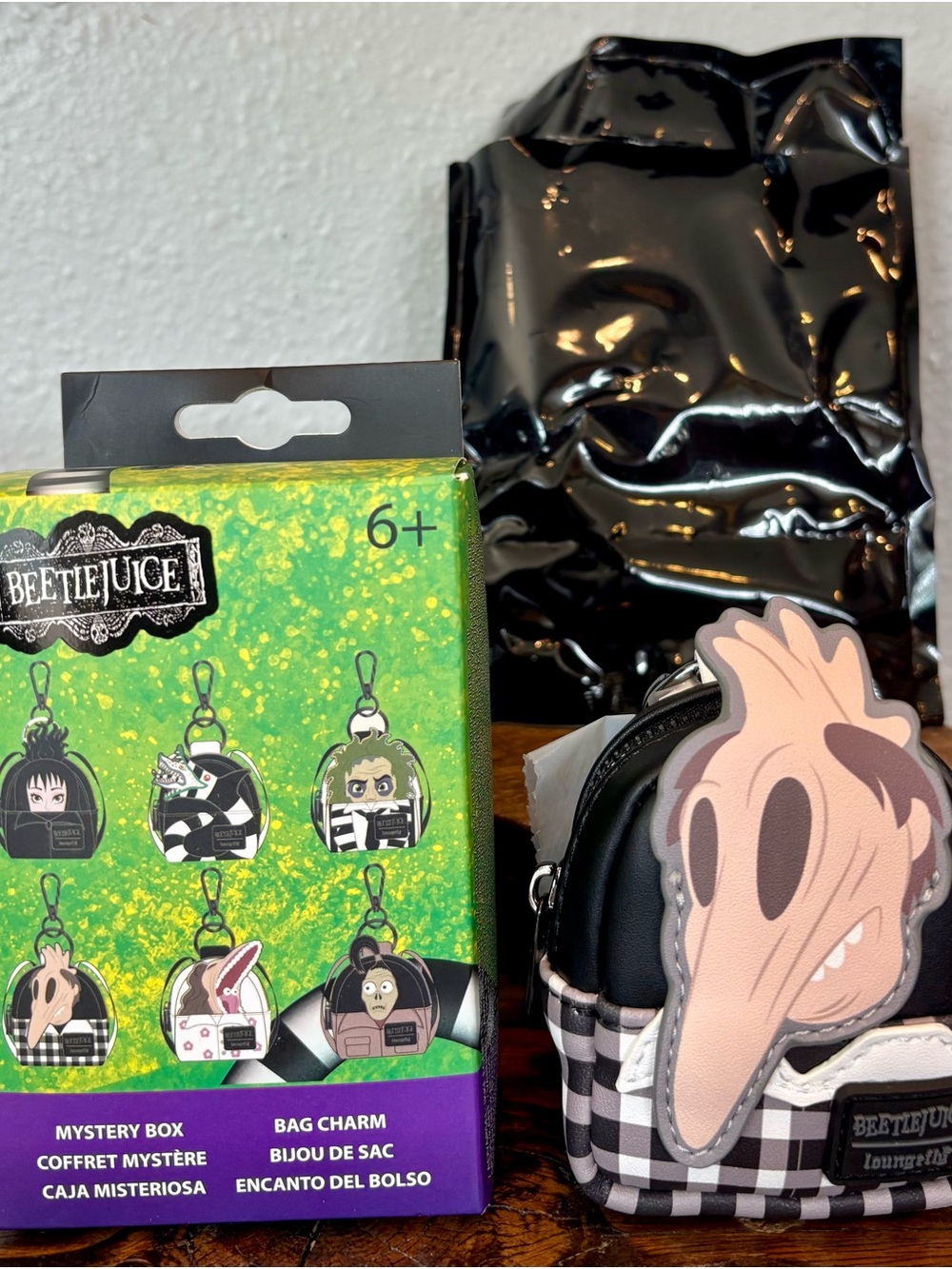 Loungefly Beetlejuice Exclusive Cosplay Mini Backpack Keychain Charm, Confirmed